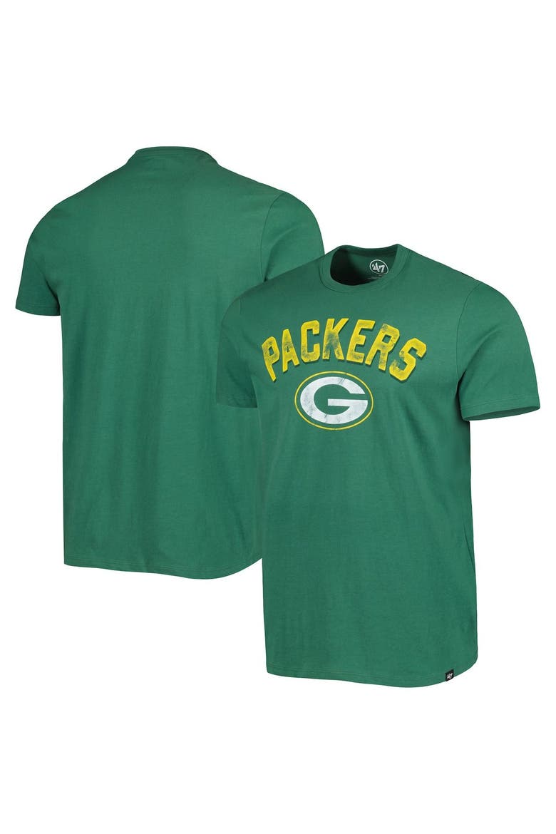 Men's '47 Green Green Bay Packers All Arch Franklin T-Shirt, Main, color, Green