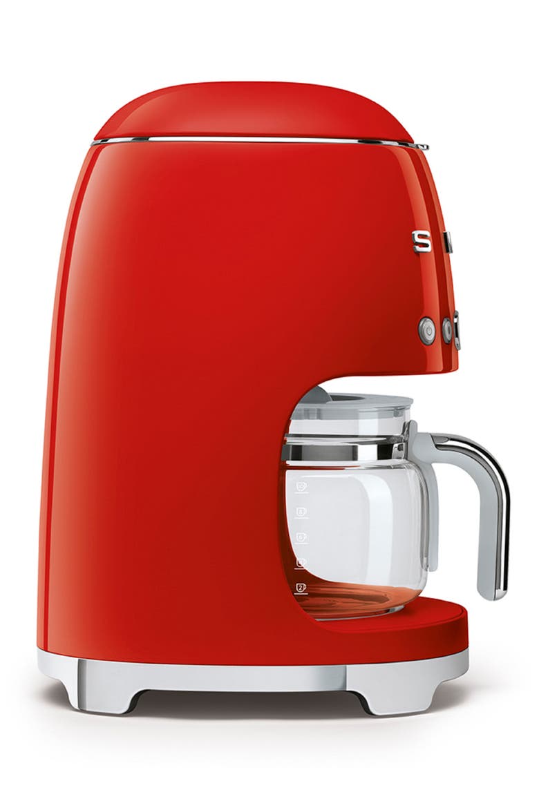 '50s Retro Style 10-Cup Drip Coffeemaker, Alternate, color, RED