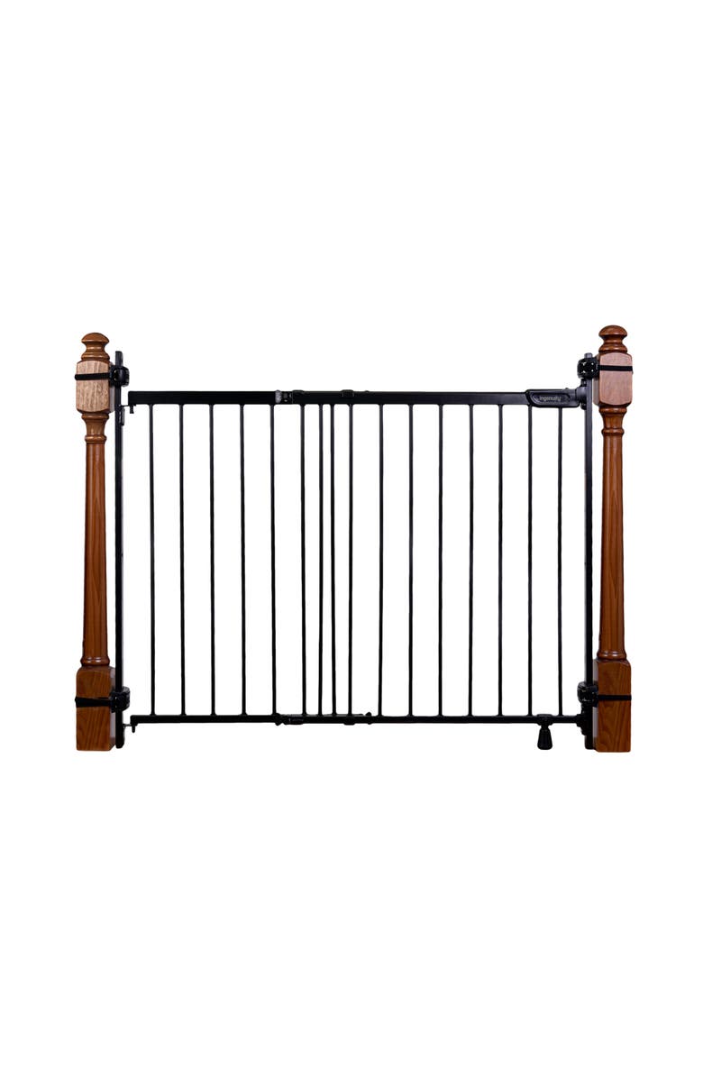 INGENUITY The Stairway+ 46W Series Pet and Baby Gate, Main, color, Black
