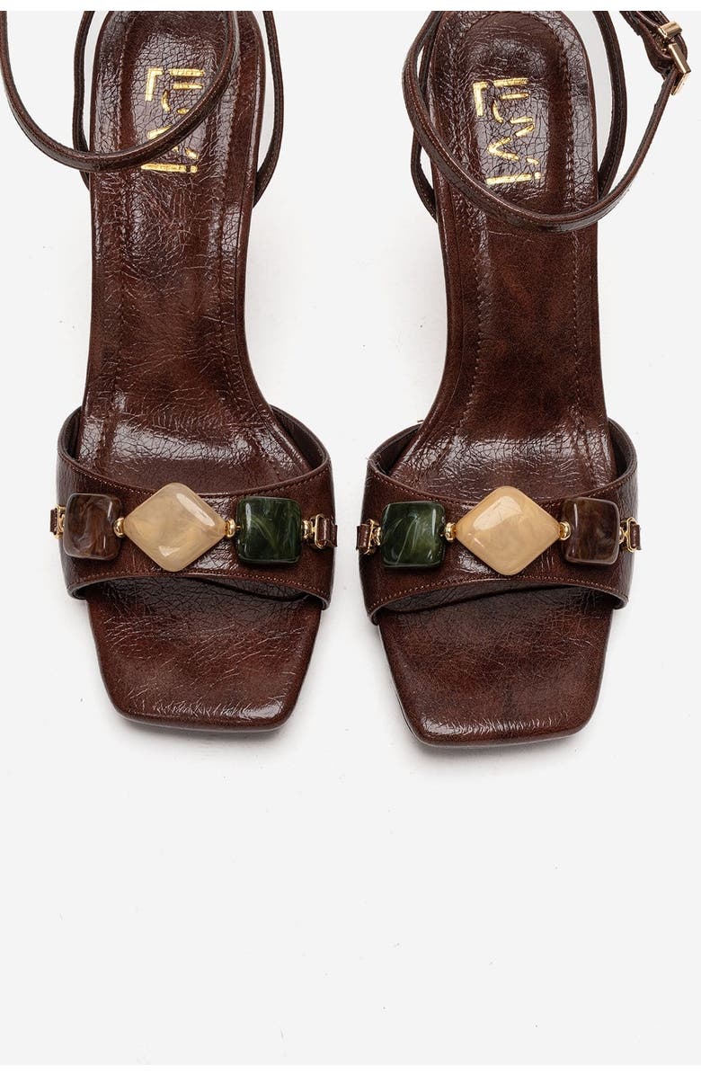Prologue Shoes Franca Block Heel Sandal, Alternate, color, Brown