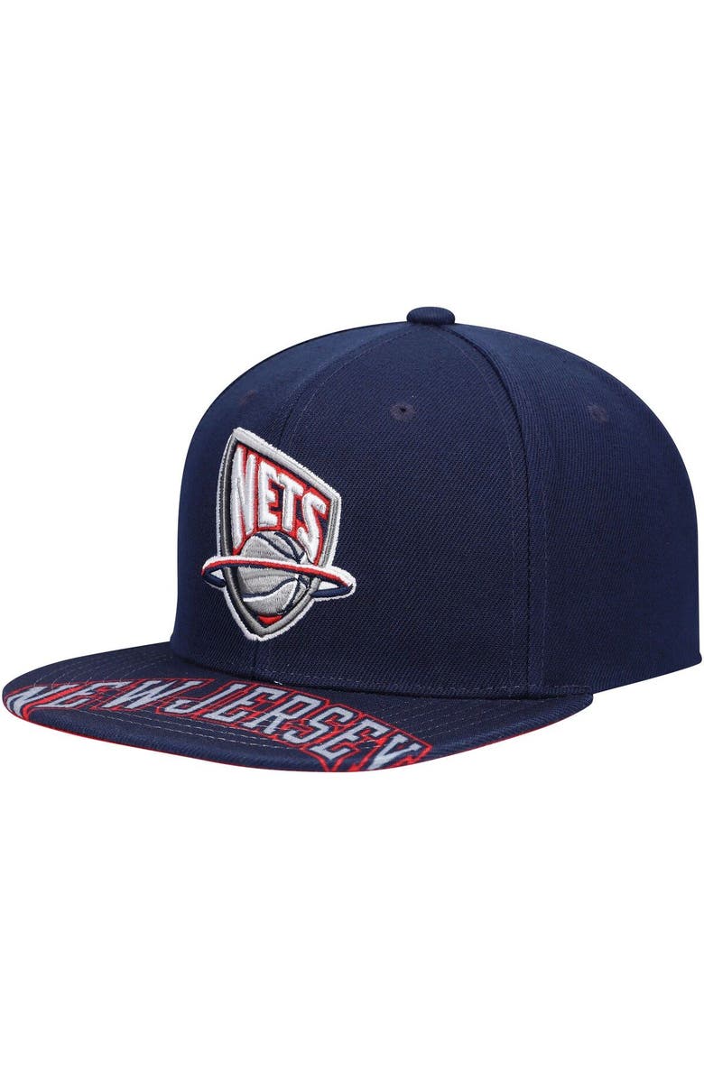Mitchell & Ness Men's Mitchell & Ness Blue New Jersey Nets Hardwood Classics Swingman Pop Snapback Hat, Main, color,