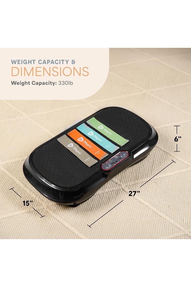 Waver Vibration Plate Exercise Machine Whole Body Vibrating Platform, Alternate, color, Black
