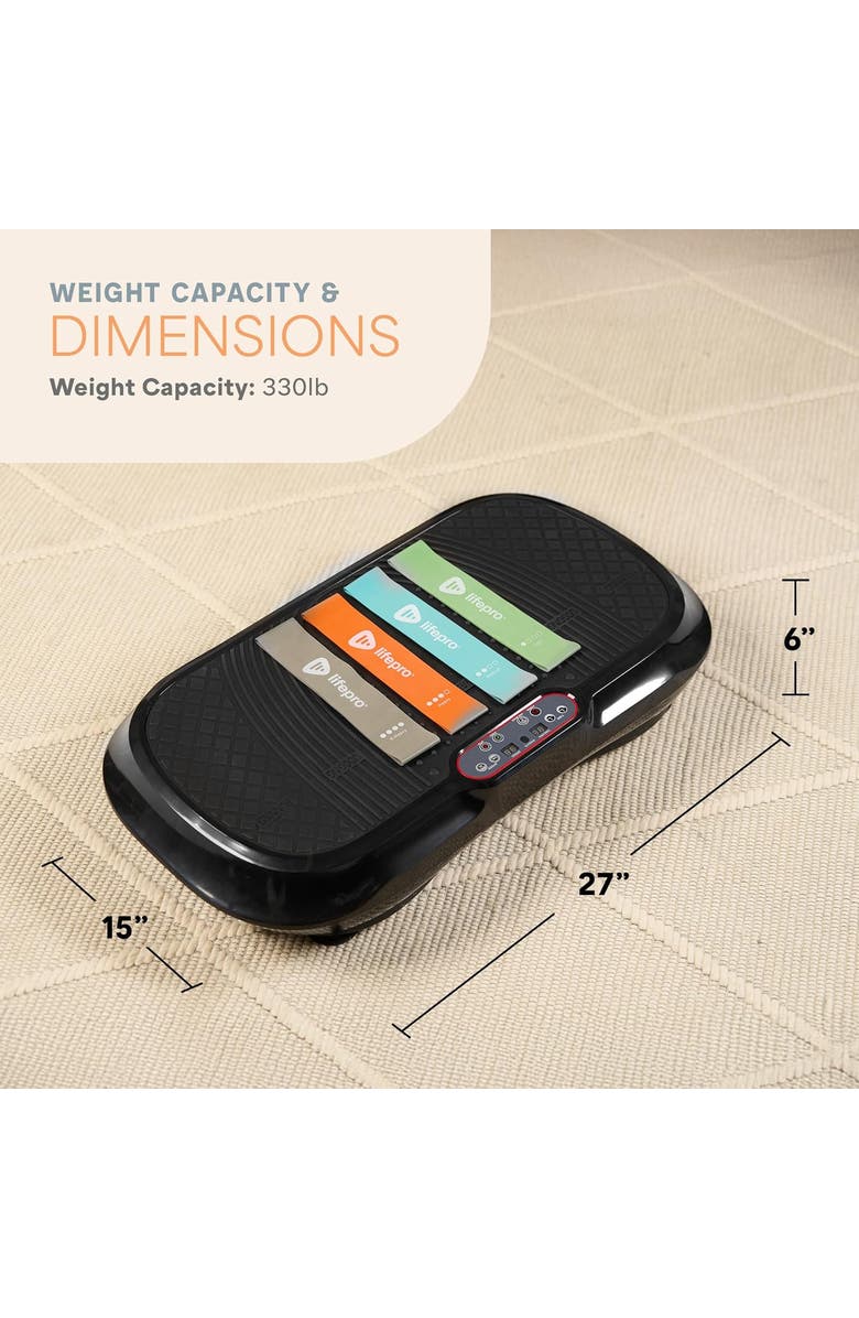 Lifepro Waver Vibration Plate Exercise Machine Whole Body Vibrating Platform, Alternate, color, Black