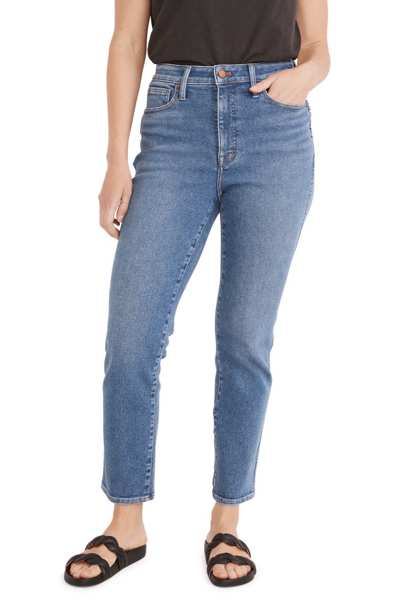 Madewell Curvy High Waist Ankle Stovepipe Jeans, Main, color,