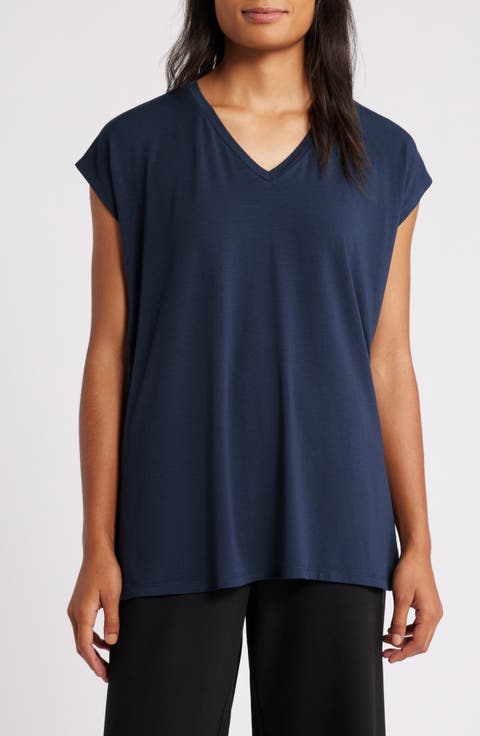 V-Neck Tencel® Lyocell T-Shirt