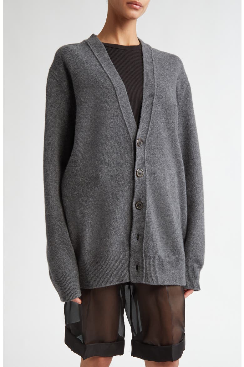 Wool Cardigan, Main, color, CHARCOAL