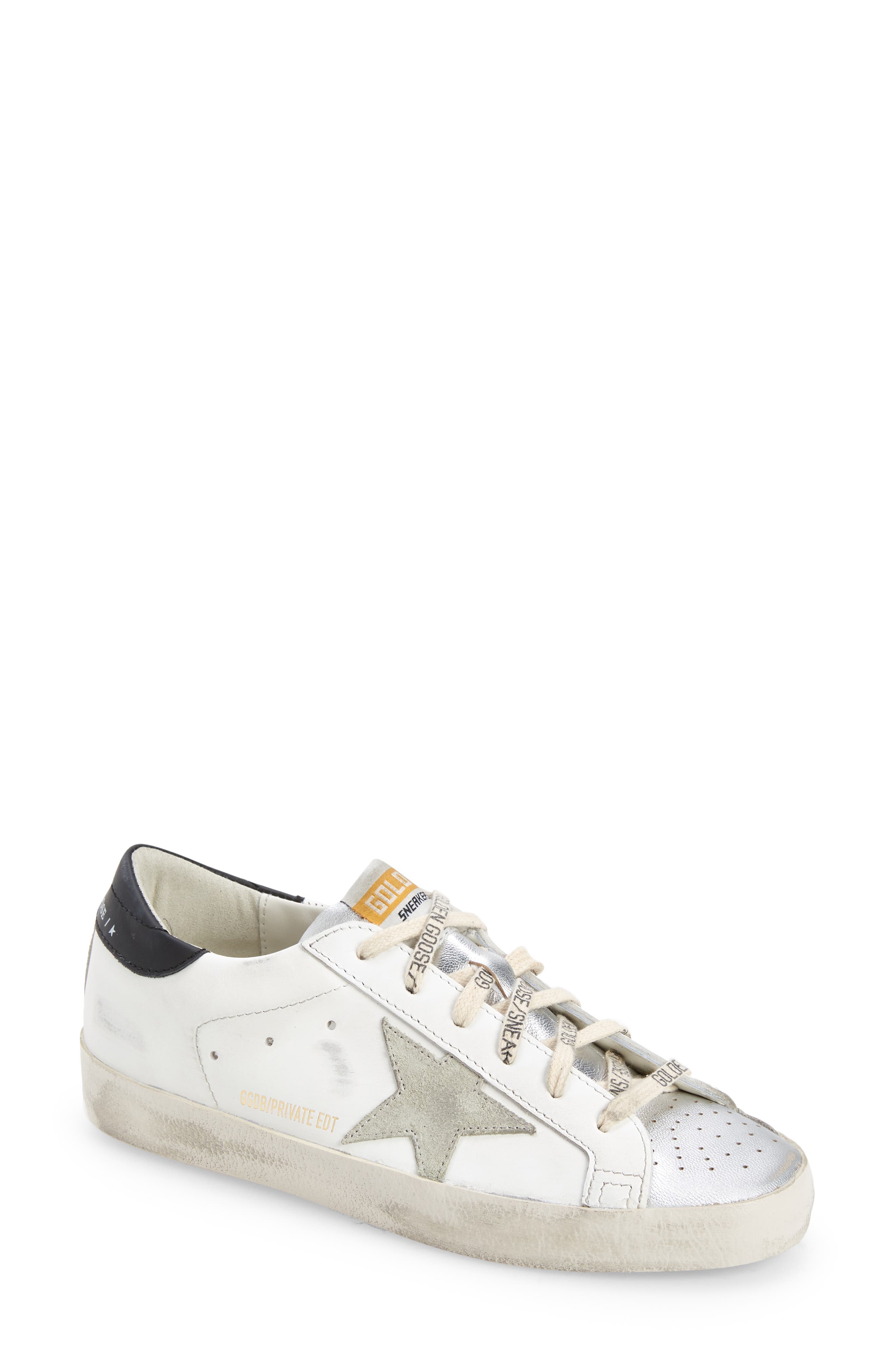 Golden Goose Super-Star Low Top Sneaker, Main, color, White/ Taupe