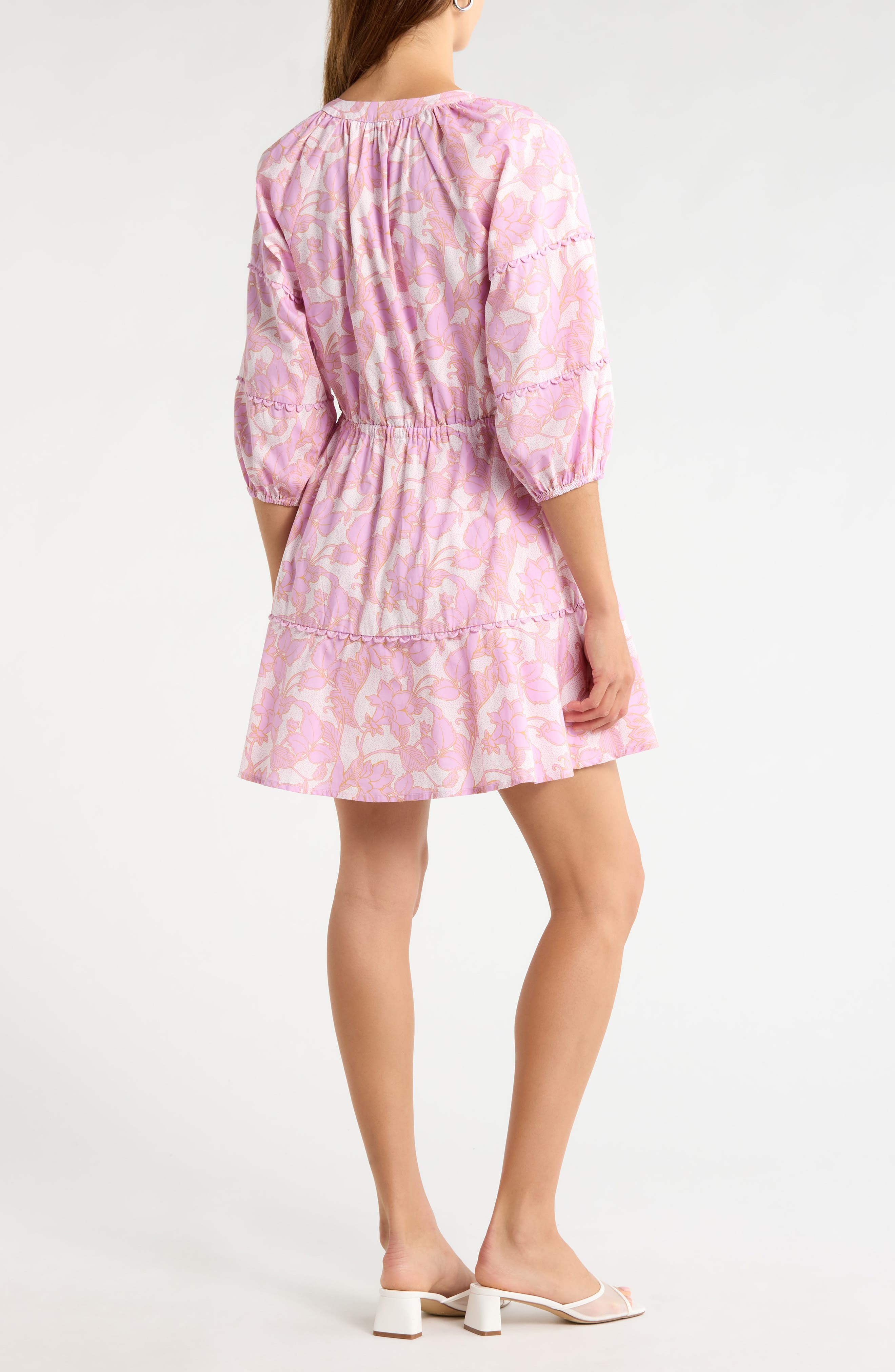 Dabria Split Neck Minidress - image 4