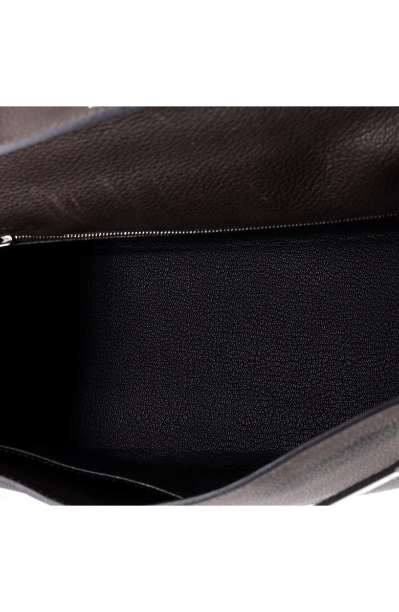 Pre-Owned Hermes Kelly Handbag Brown Barenia Faubourg with Palladium Hardware 28, Alternate, color, Ebene
