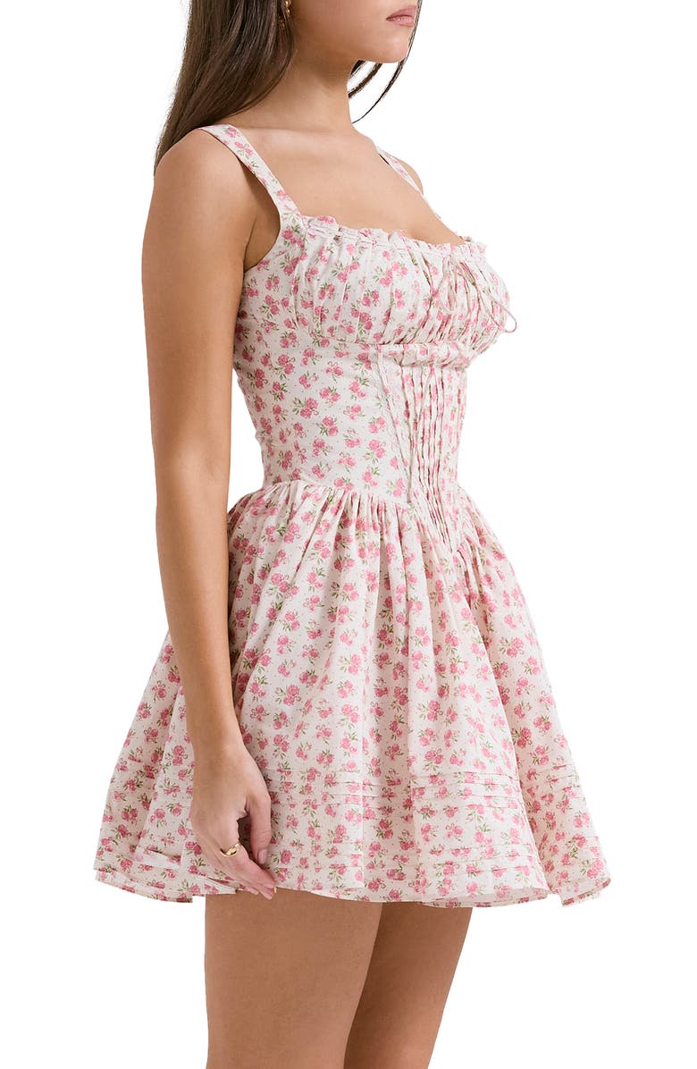 HOUSE OF CB Floral Minidress, Alternate, color, Pink Floral