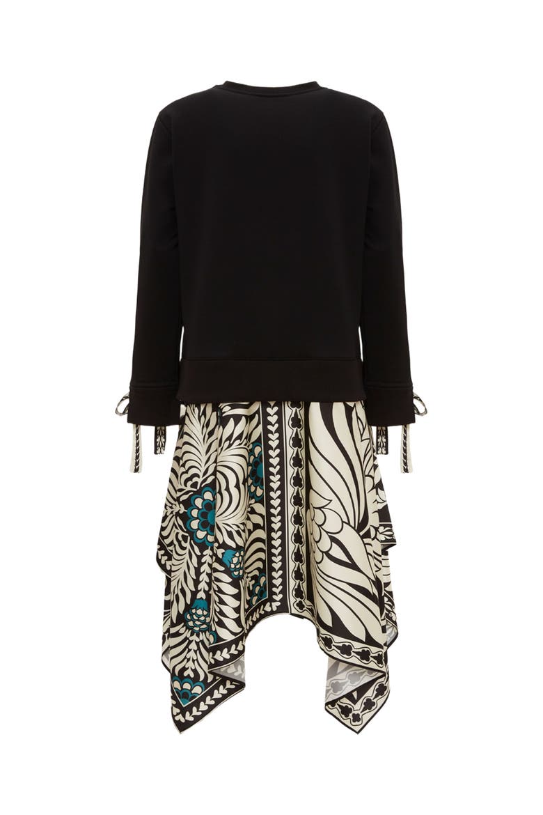 Sporty Foulard Dress Placée Mix Tiles Placée Black, Alternate, color, Mix Tiles Placée Black