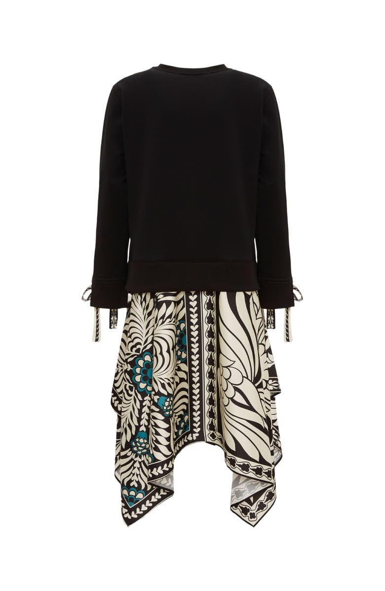 La DoubleJ Sporty Foulard Dress Placée Mix Tiles Placée Black, Alternate, color, Mix Tiles Placée Black