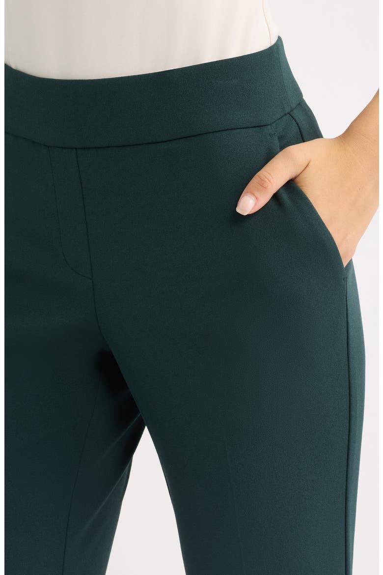 Slash Pocket Crepe Pull-On Pants, Alternate, color, TREELINE