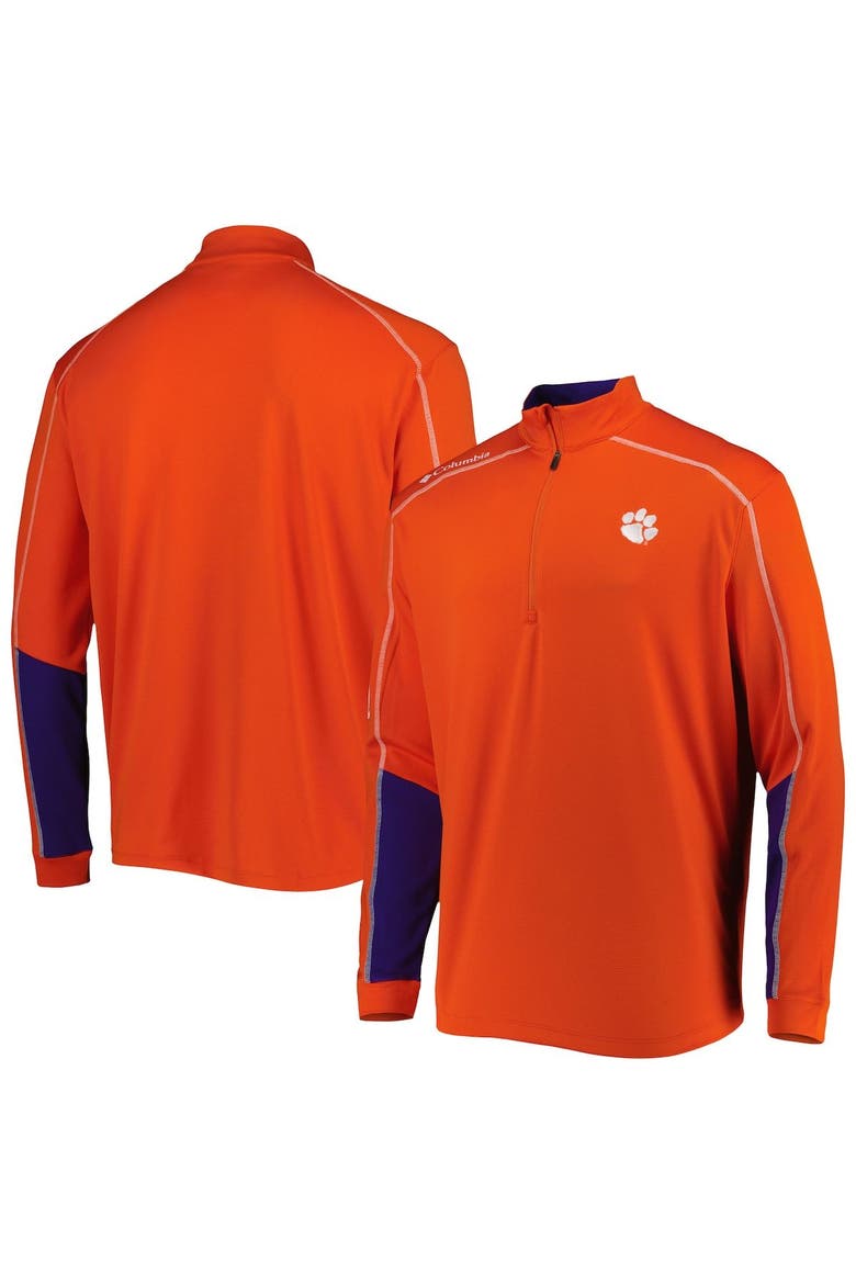 Men's Columbia Orange Clemson Tigers Shotgun 2.0 Omni-Wick Quarter-Zip Jacket, Main, color, Orange