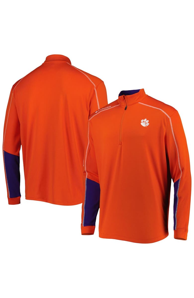 Columbia Men's Columbia Orange Clemson Tigers Shotgun 2.0 Omni-Wick Quarter-Zip Jacket, Main, color, Orange