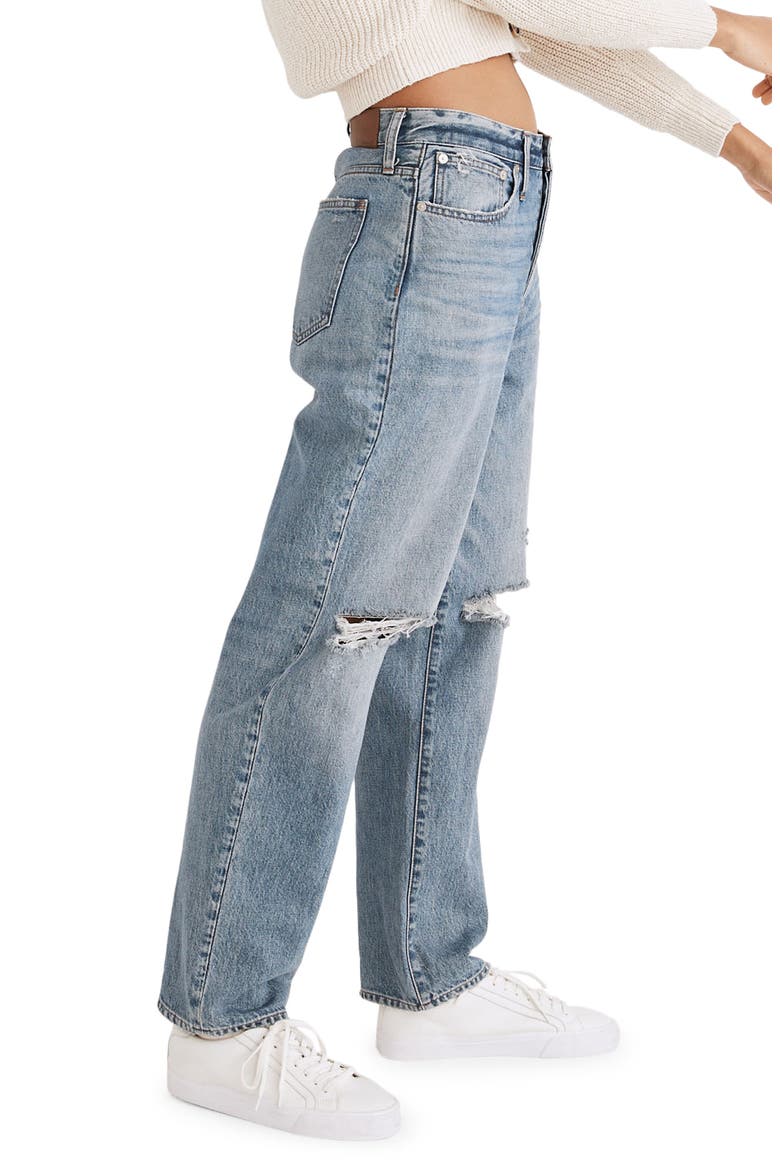 The Dadjean Destroyed Edition Jeans, Alternate, color, DUSTIN WASH