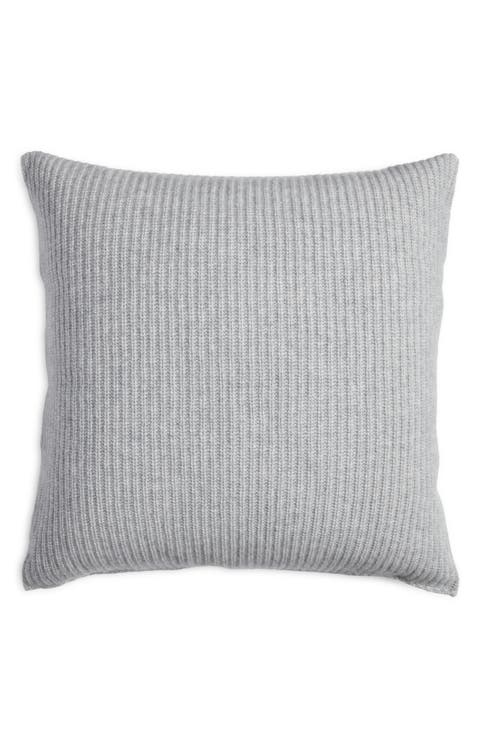 Rib Wool & Cashmere Accent Pillow