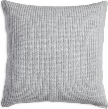 Rib Wool & Cashmere Accent Pillow