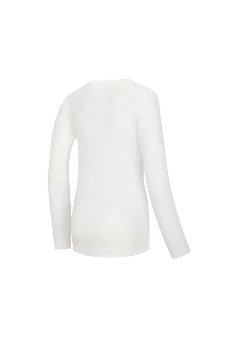 CONCEPTS SPORT Women's Concepts Sport White/Black San Francisco Giants Long Sleeve V-Neck T-Shirt & Gauge Pants Sleep Set, Alternate, color, White