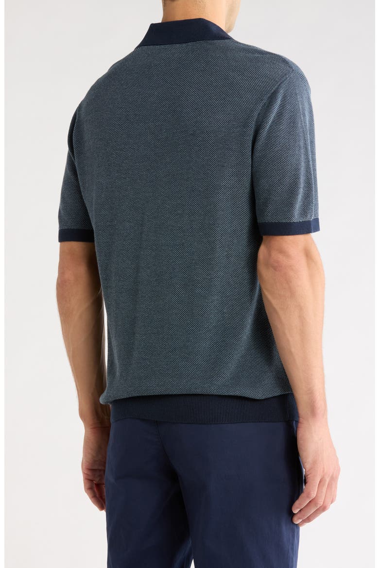 Textured Sweater Polo, Alternate, color, NAVY BLAZER GOBLIN BLUE