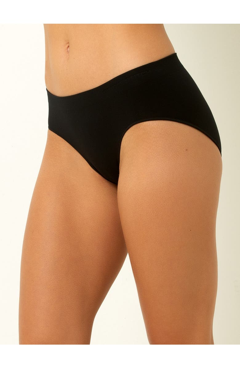 Single Stitch Seamless Modal Blend Hipster 5-Pack, Alternate, color, Black