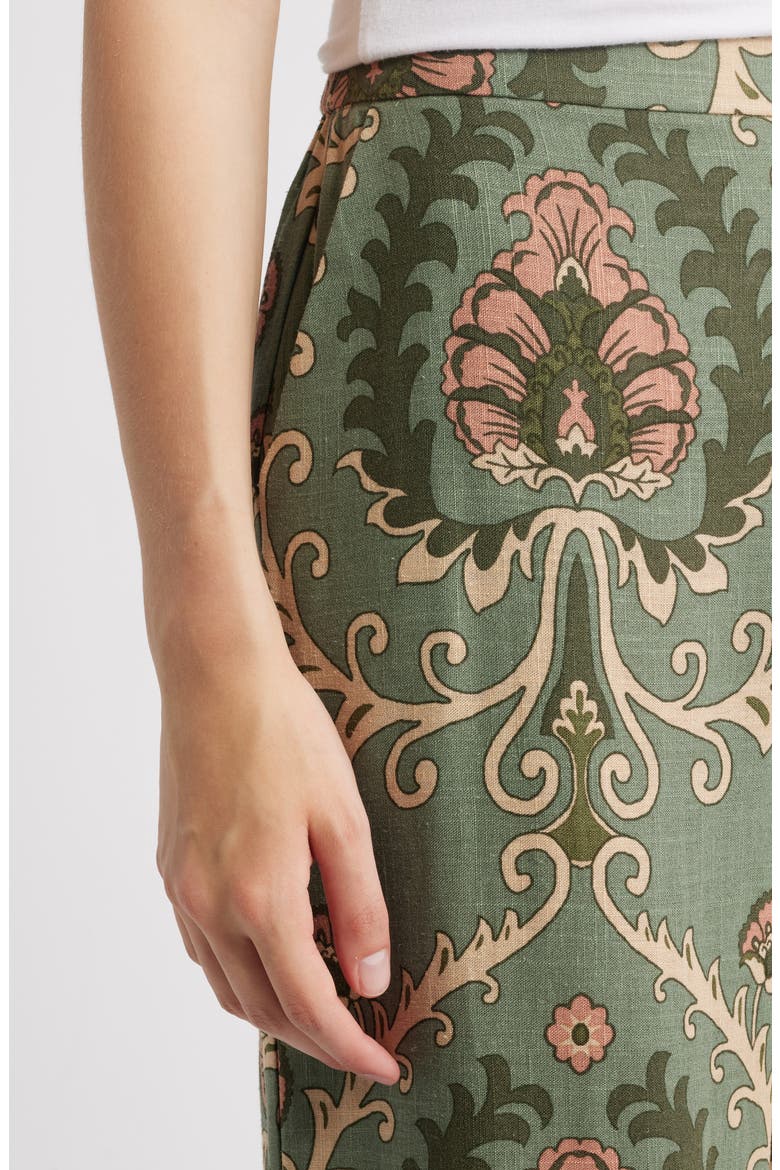 The Soft Print Pants, Alternate, color, MEZZO SAGE