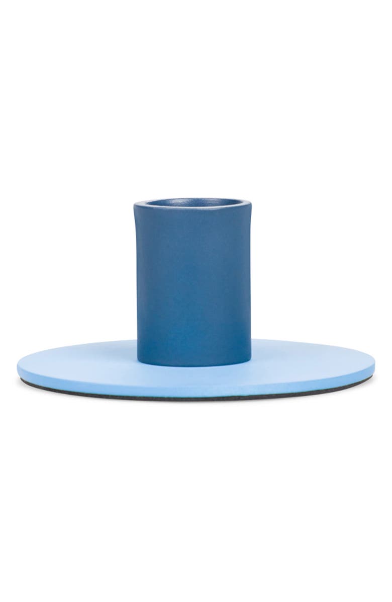 BRITISH COLOUR STANDARD Small Two Tone Candle Holder, Main, color, Blue