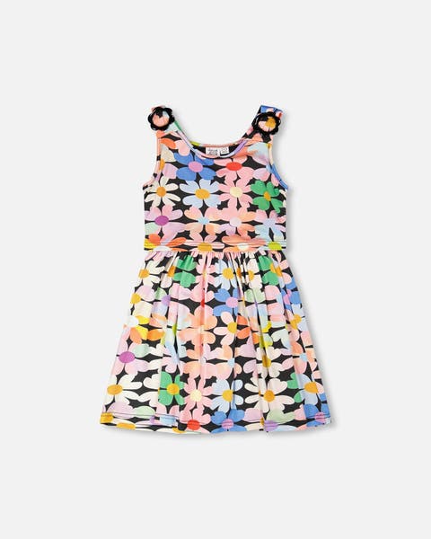 Sleeveless Flowers Dress (Toddler, Little Kid & Big Kid)