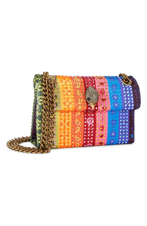 KURT GEIGER KURT GEIGER LONDON MINI KENSINGTON FABRIC CONVERTIBLE SHOULDER BAG