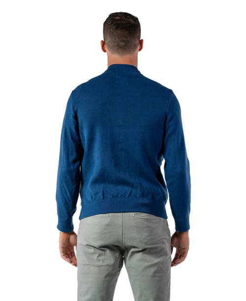 Woodpecker Hybrid Knit Jacket In Blue