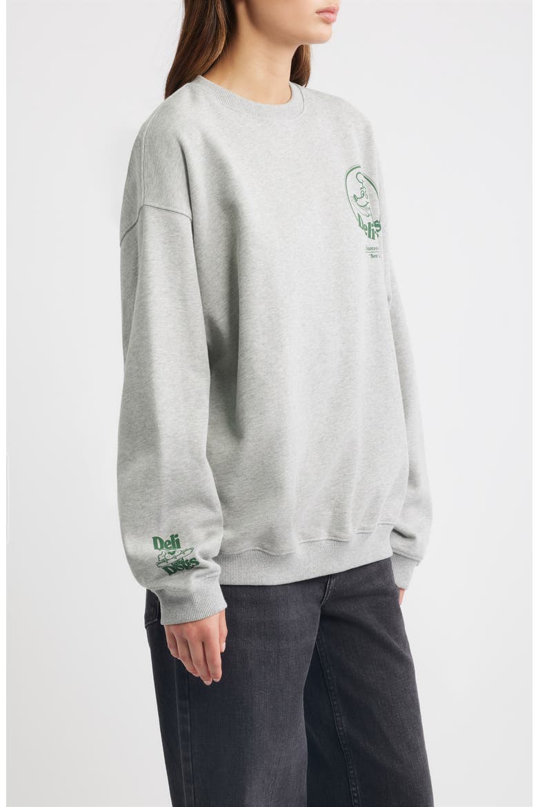 Deli Dog Graphic Sweatshirt, Alternate, color, GREY