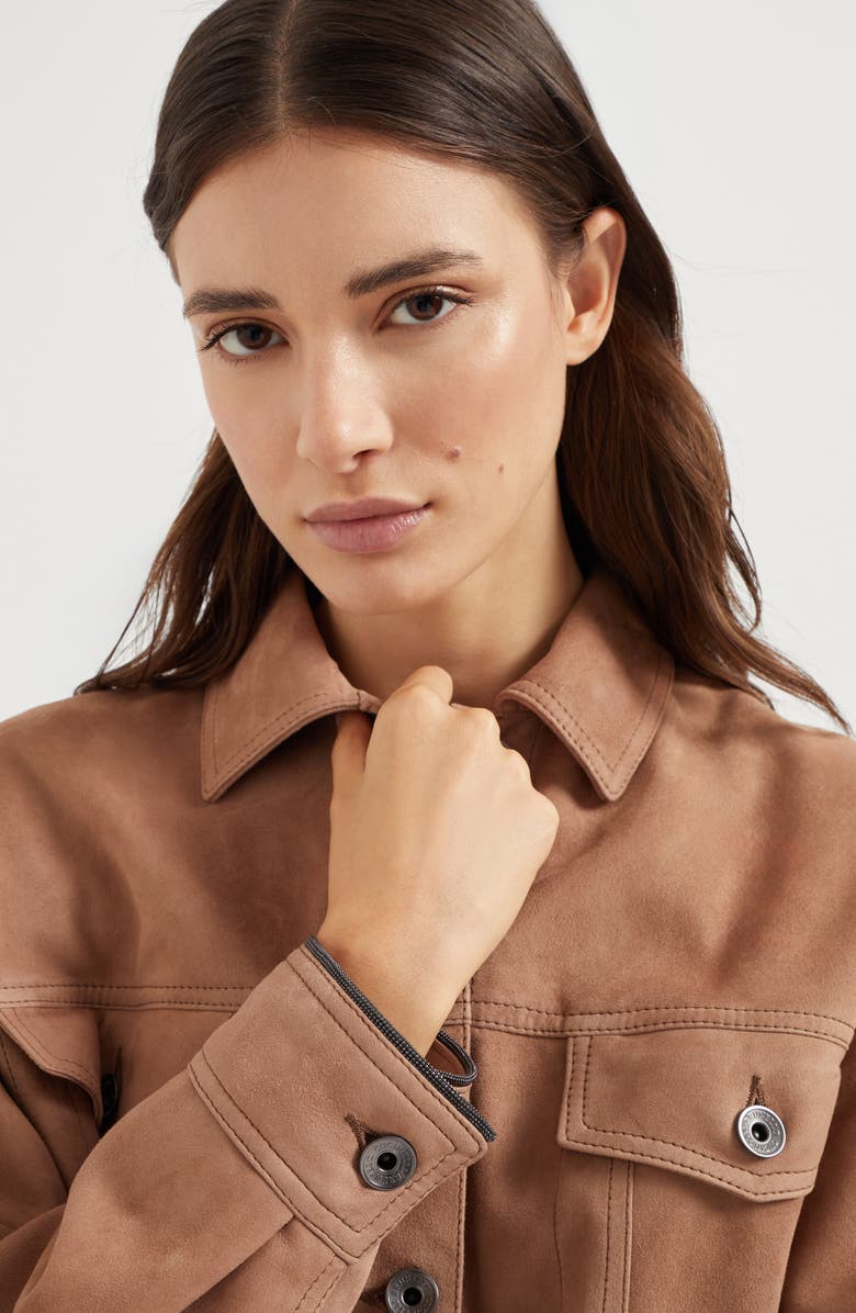 Brunello Cucinelli Couture suede jacket, Alternate, color, 