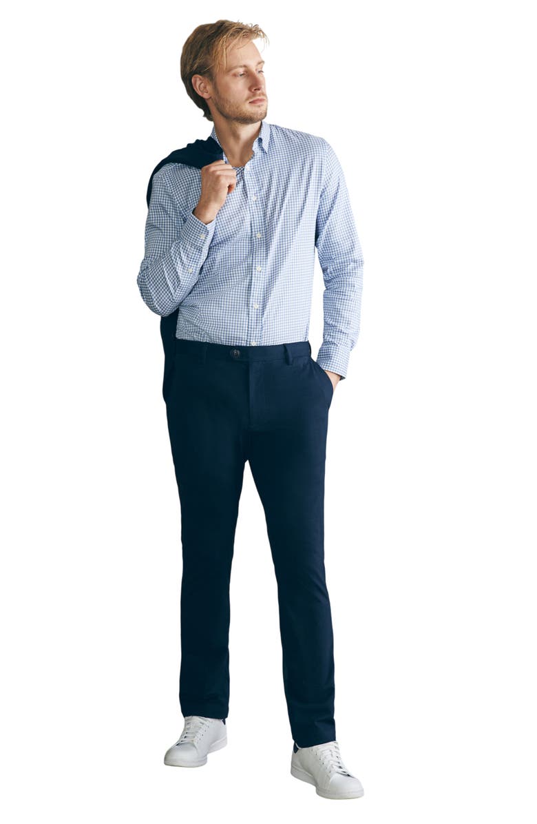 Faherty Movement Knit Pants, Alternate, color, Lupine Navy