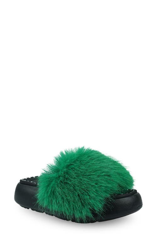 Zigi Fabbi Faux Fur Platform Sandal