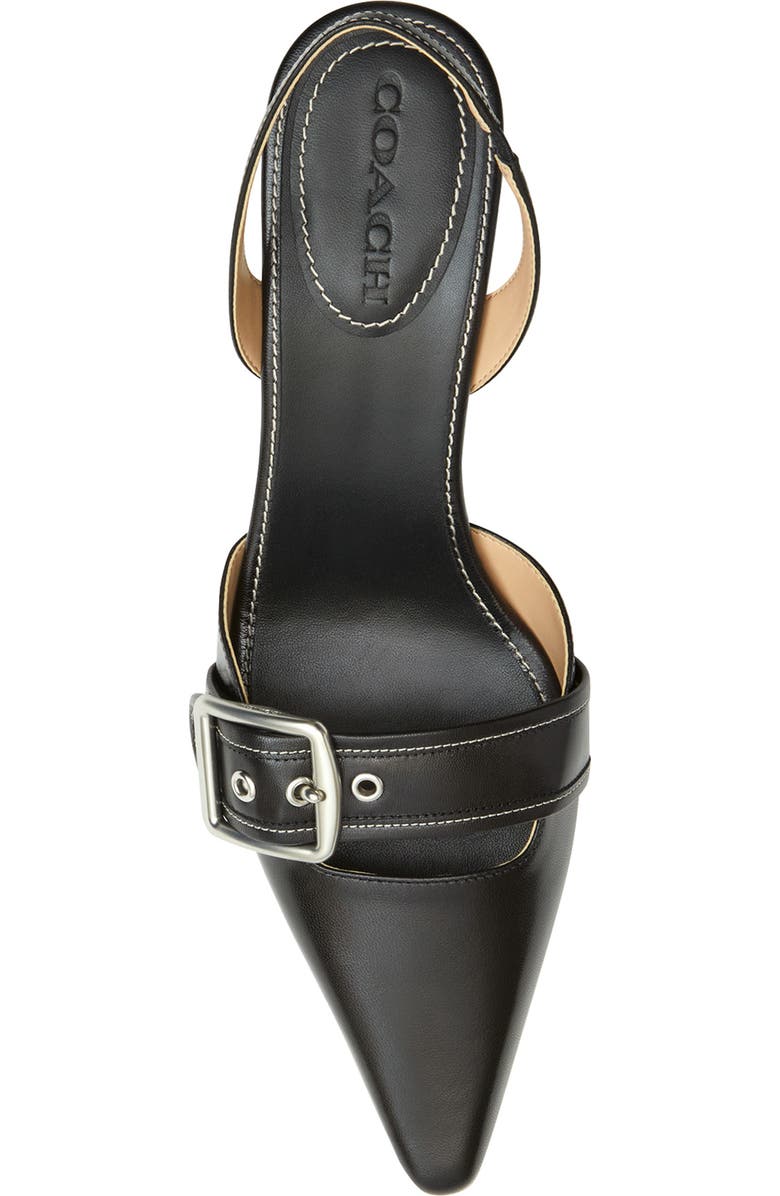 COACH Margot Slingback Pointed Toe Pump, Alternate, color, Black