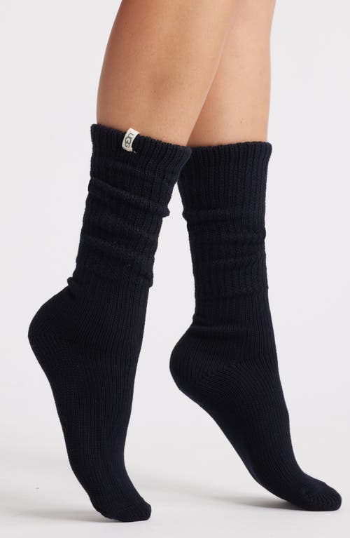 Ugg(r) Tyla Ii Slouchy Crew Socks In Black