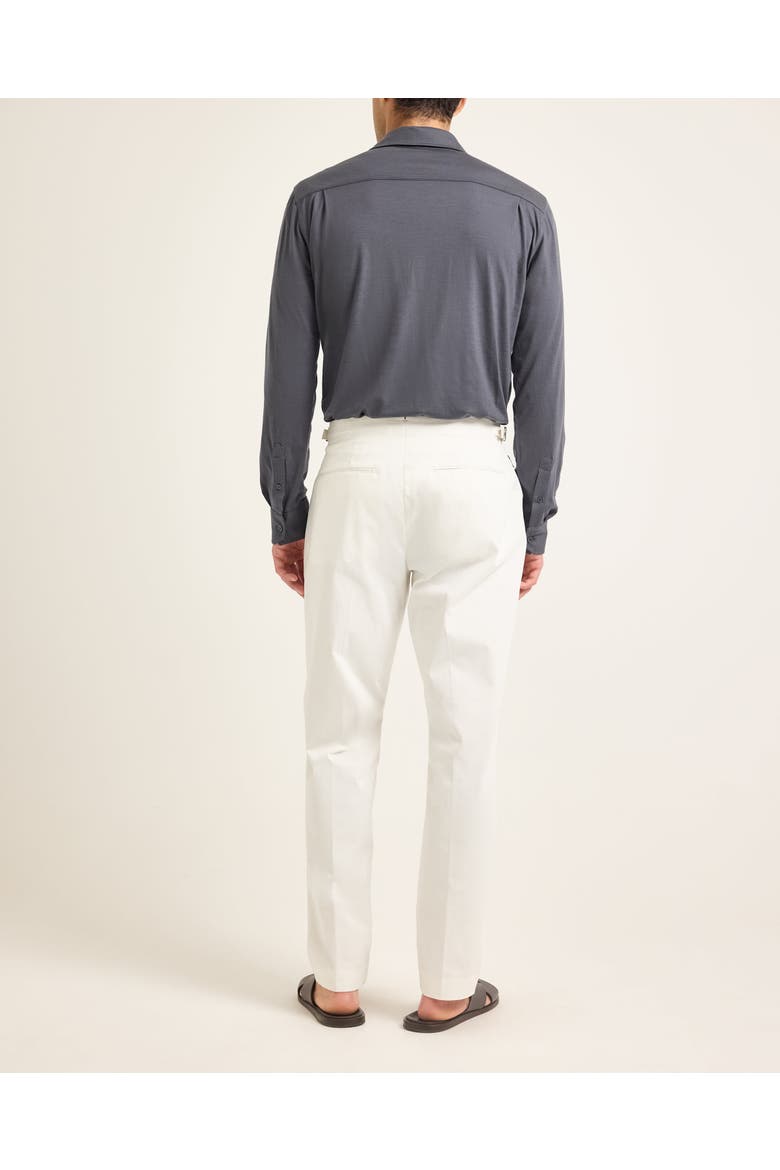 Giles Merino Tailored-Fit Shirt, Alternate, color, Granite