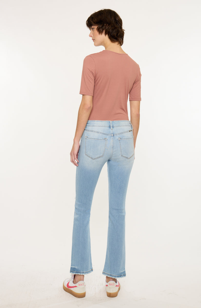 KanCan Coraline Essentials Mid Rise Kick Flare Jeans, Alternate, color, Light Wash