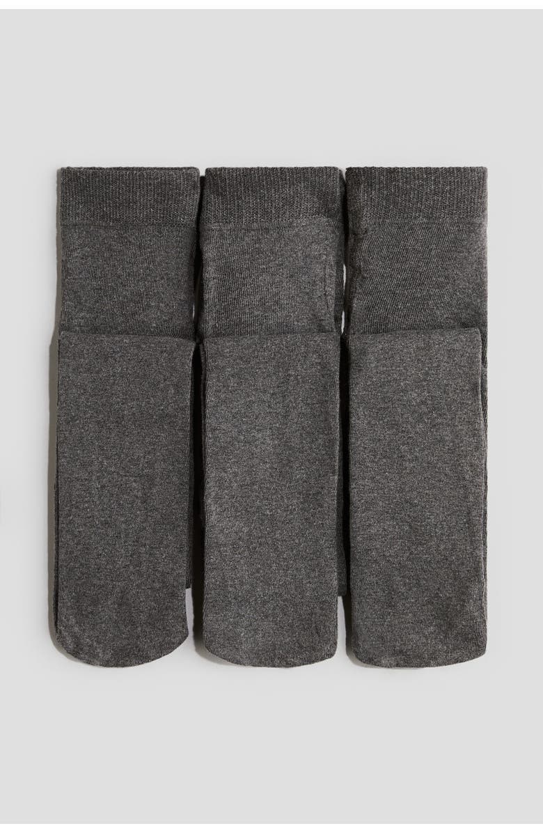 H&M 3-pack School Tights, Main, color, Gray