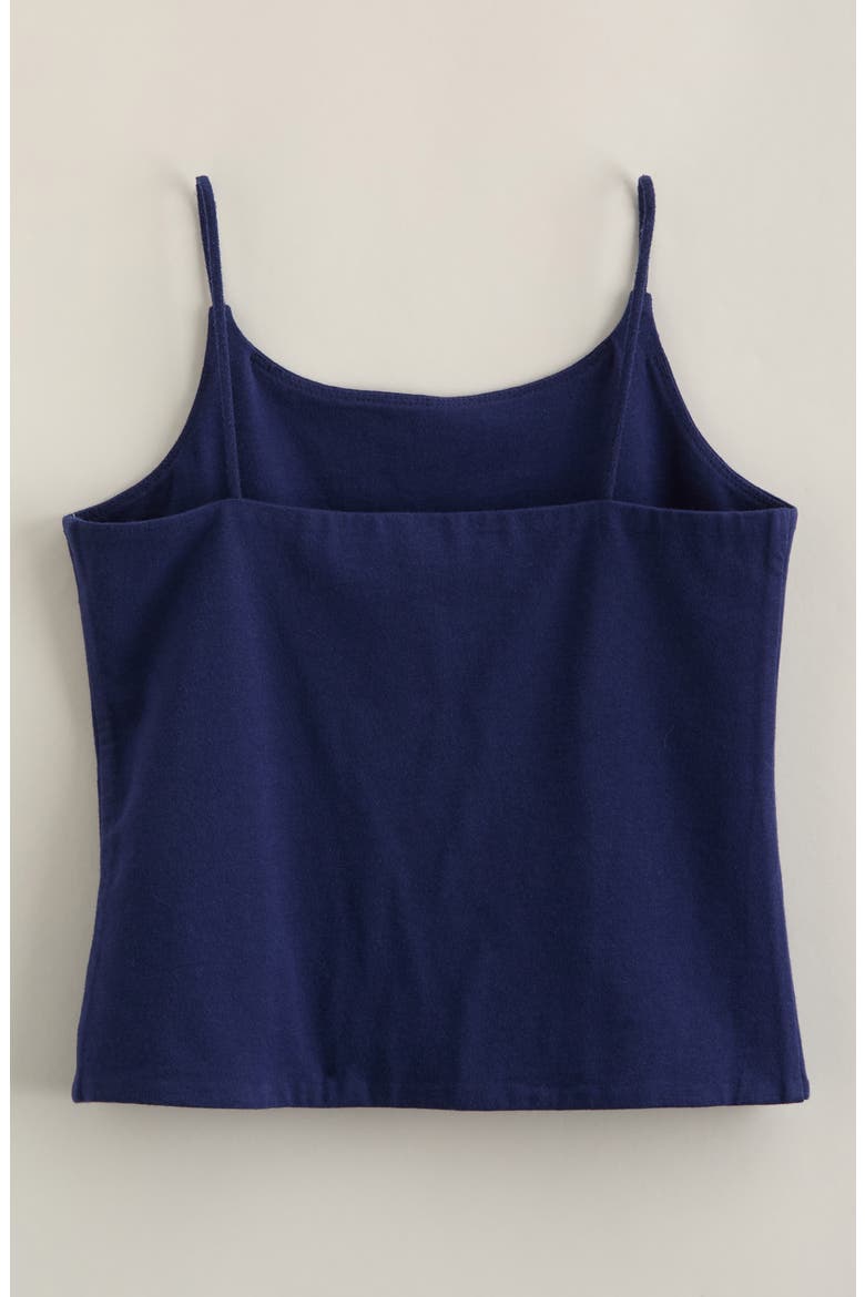 Kids' Core Cotton Camisole, Alternate, color, NAVY MEDIEVAL