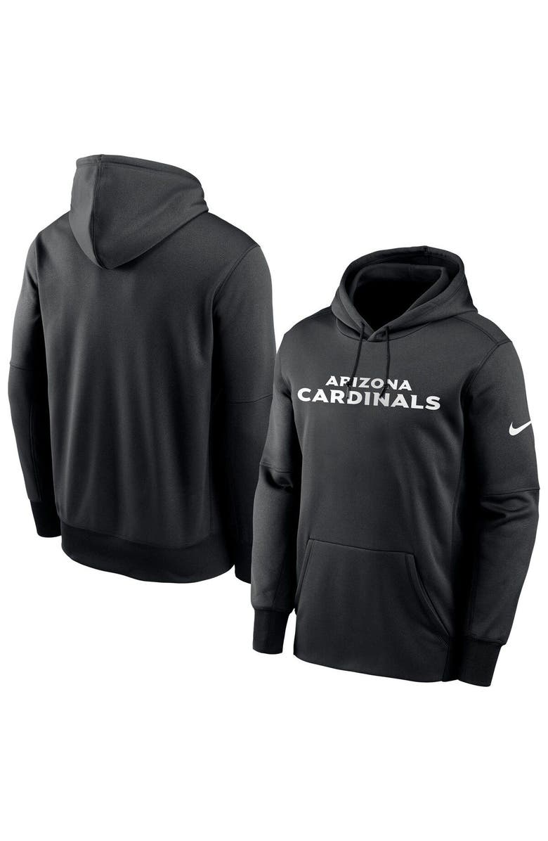 Nike Men's Nike Black Arizona Cardinals Fan Gear Wordmark Performance Pullover Hoodie, Main, color, Black