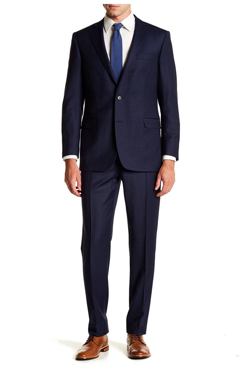 Brooks Brothers Flat Front Regent Fit Pants - 30-34" Inseam, Alternate, color, 