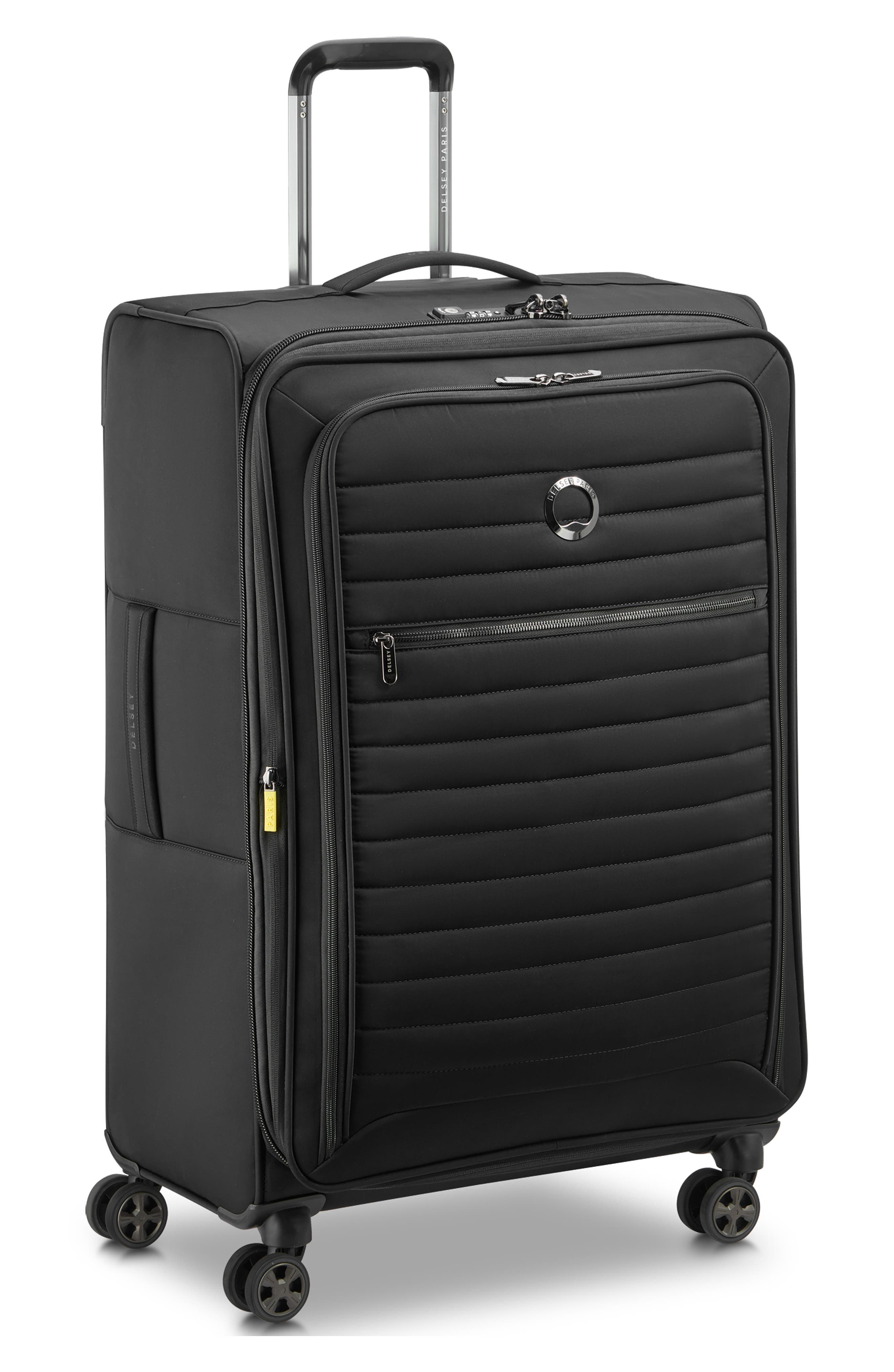 DELSEY Cruise 3.0 28-Inch Softside Spinner Luggage, Alternate, color, Black