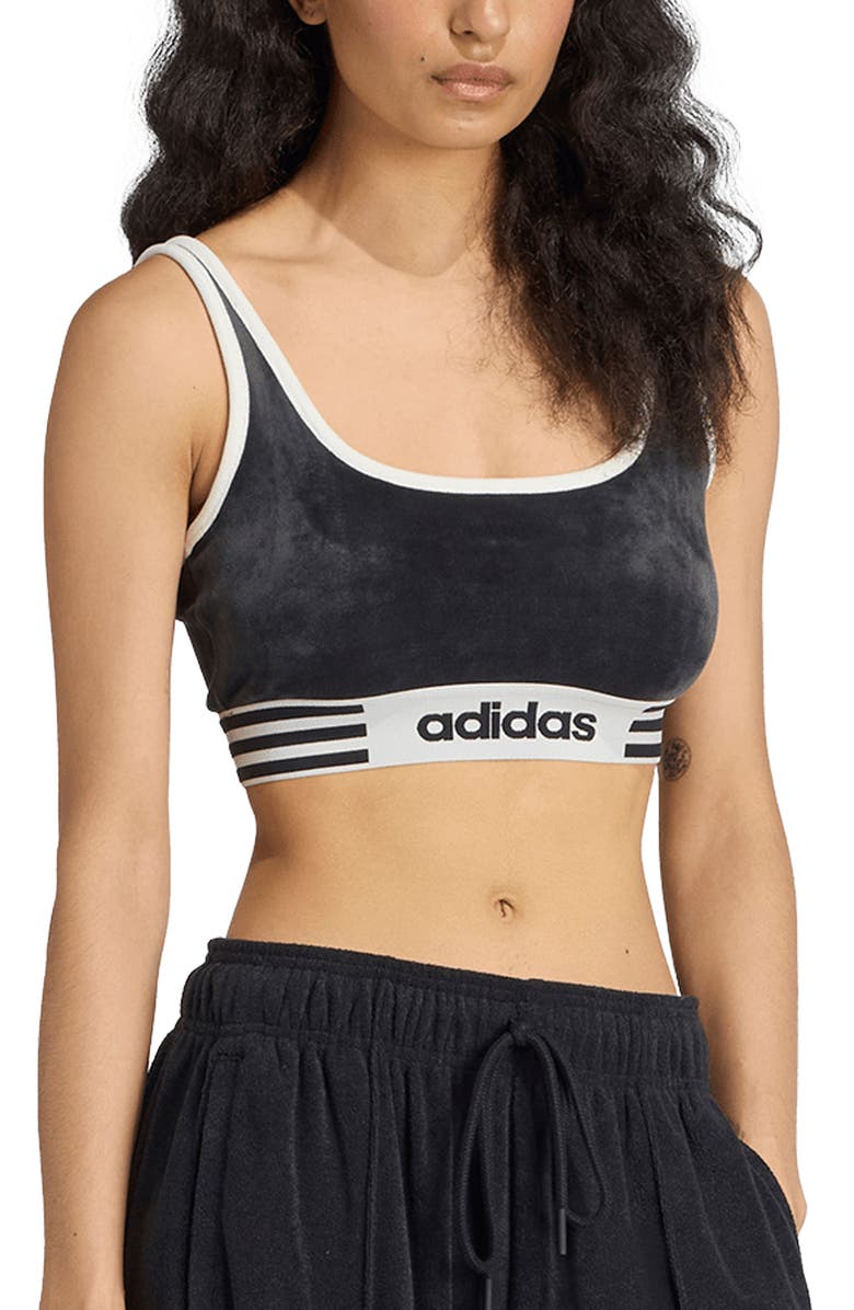 adidas Winterized Bra Top, Main, color, Black