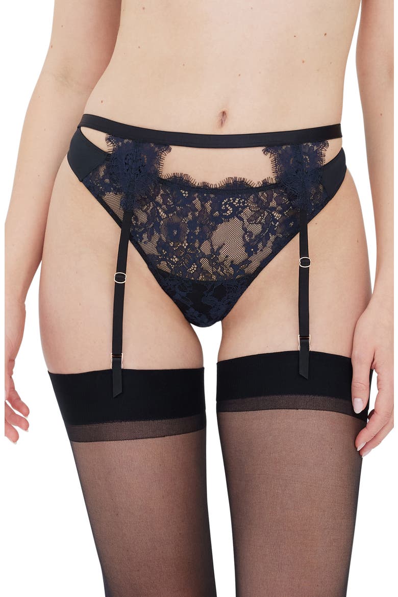 Entice Garter Belt, Main, color, BLACK/ NIGHT