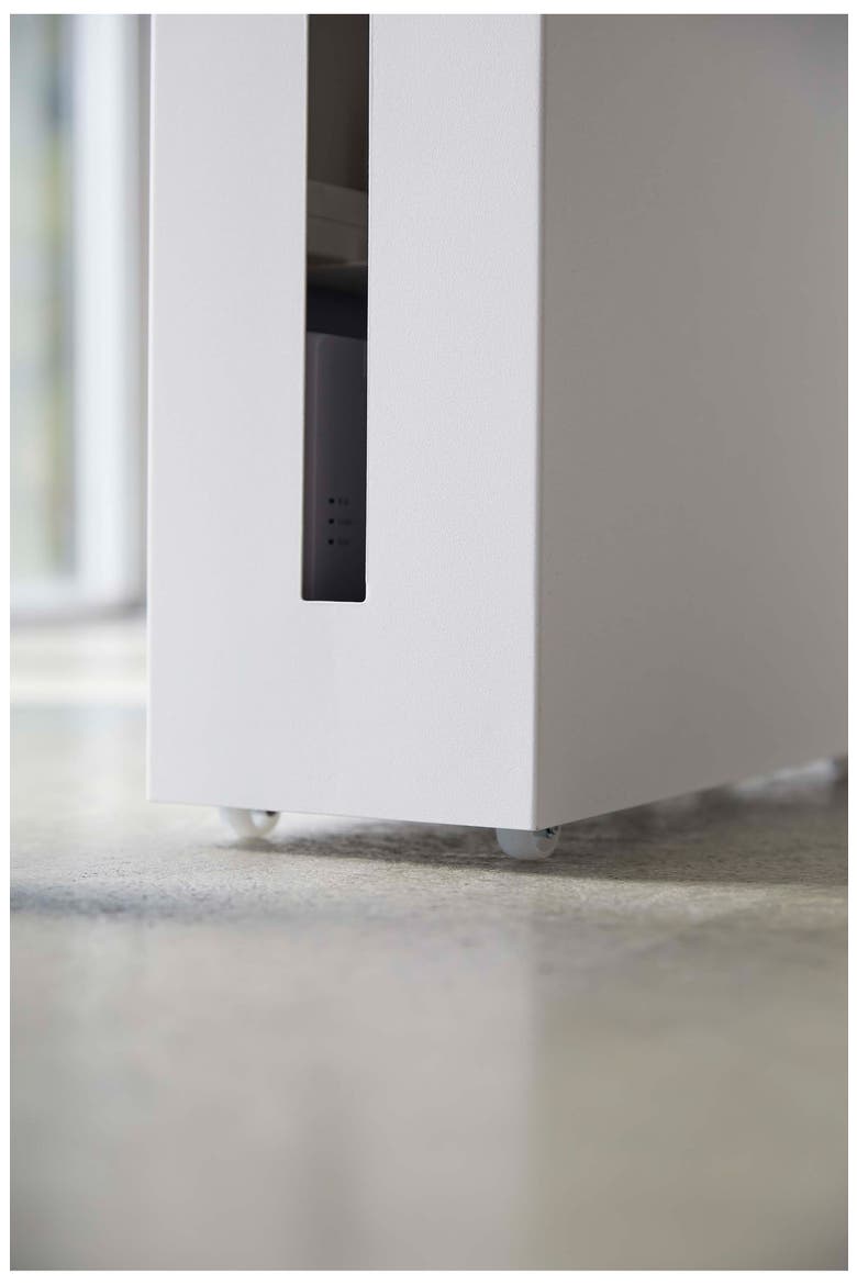 Rolling Cable Management Box, Alternate, color, WHITE