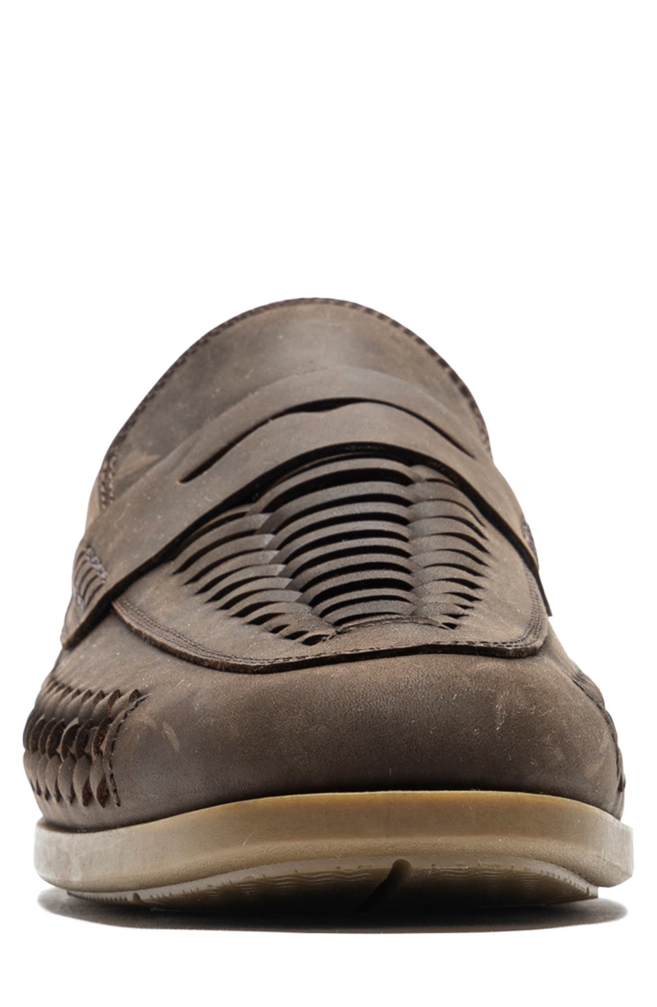 Gisborne Huarache Penny Loafer, Alternate, color, CHOCOLATE
