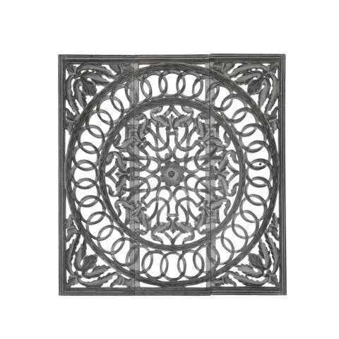 Wooden Handmade Wall Panel with Mirror