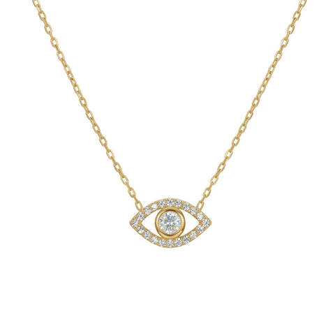 Ojos Gold Eye Necklace