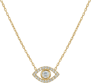 Gemma Azzurro Ojos Gold Eye Necklace